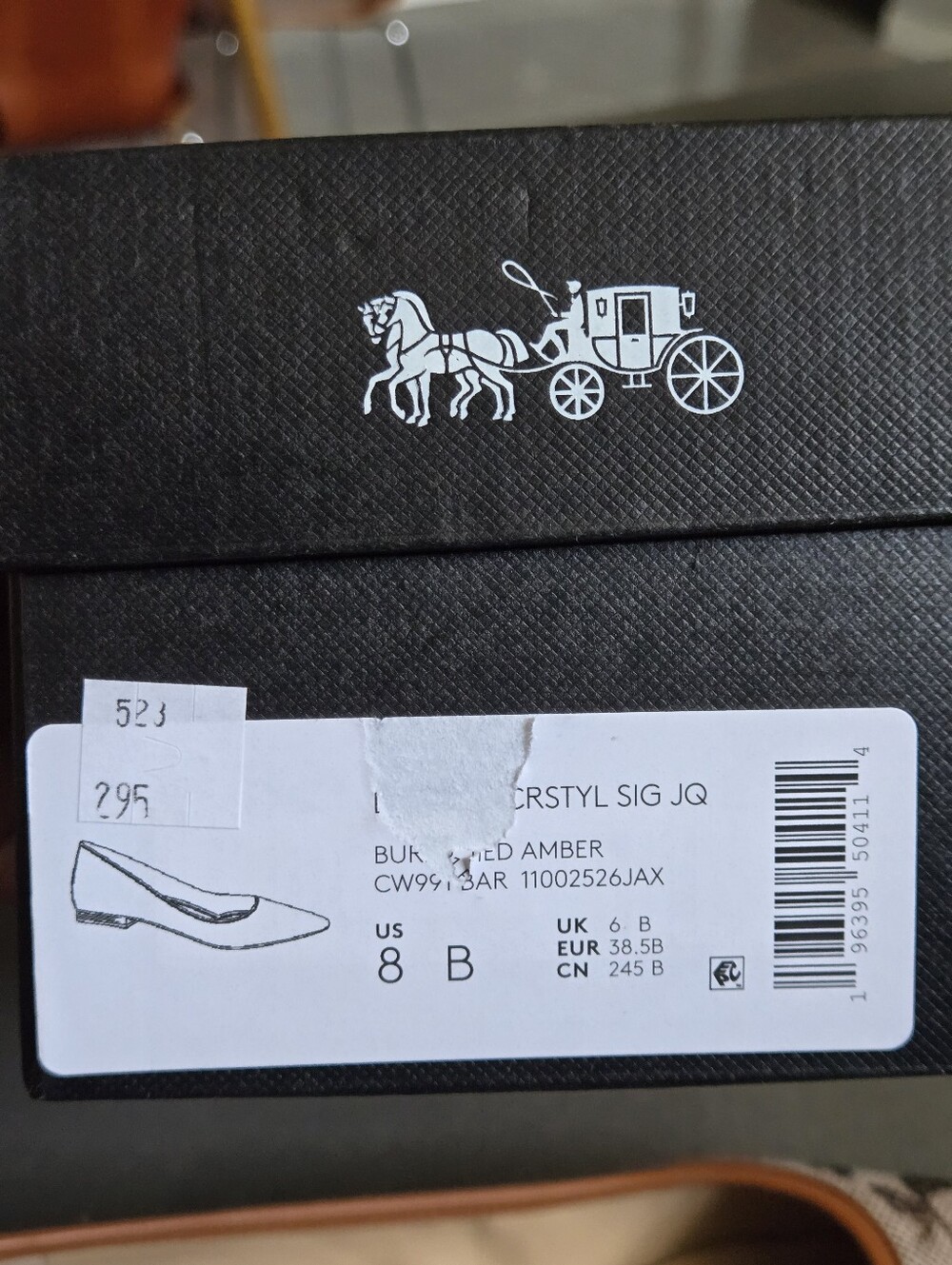 NEW Coach Daphne Flat In Crystal Signature Jacquard Shoe - Picture 11 of 11